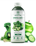 Smartfruit Harvest Greens + Detox – 100% Real Fruit Purée with Kiwi Cucumber Kale Spinach Lemongrass Apple Banana – Great for Smoothies Juice Yogurt Cocktails Teas &amp More – 48oz