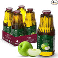 Pure Apple Juice 33.8oz Glass Bottle (Pack of 4) Cold Pressed Juice Not from Concentrate Non-GMO No Sugar Added Gluten Free Kosher Certified Preservative Free