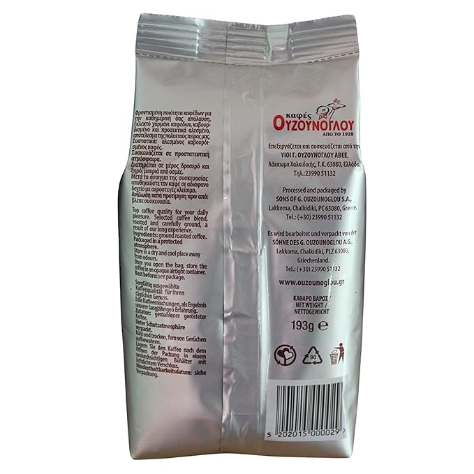 Greek Ground Coffee Ouzounoglou 193g 6.80 Oz