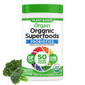 Orgain Organic Greens Powder + 50 Superfoods Original - 1 Billion Probiotics for Digestive Health Antioxidants Vegan Plant-Based Gluten-Free Non-GMO Green Juice &amp Smoothie Drink Mix - 0.62l