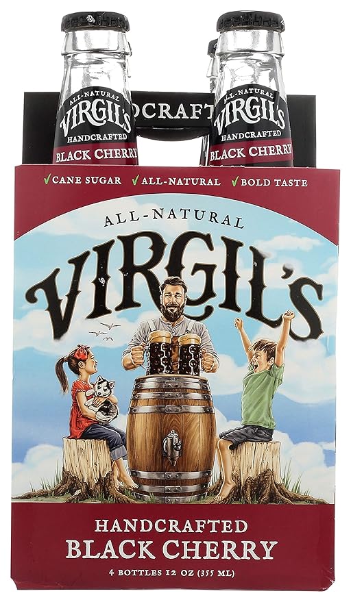 Virgil'S Black Cherry Cream 4 x 12.00 OZ (Pack of 6)