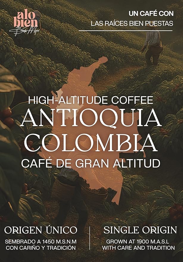 Alo Bien Specialty Coffee (Ground) 1 LB. - Café Especial Colombiano Tostado By Beta Mejía