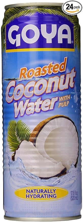 Goya Roasted Coconut Water 17.6 Ounce (Pack of 24)
