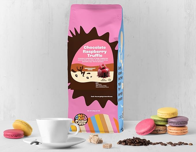 Perfect Samplers Flavored Ground Coffee Gift Box Variety Pack Twix Baileys Original Chocolate Raspberry Coffee Medium Roast Ground Coffee Sampler 3 Pack