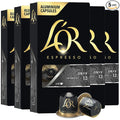 L'OR Espresso Capsules 50 Count Onyx Single-Serve Aluminum Coffee Capsules Compatible with the L'OR BARISTA System &amp *Nespresso Original Machines 50 Count (Pack of 5)