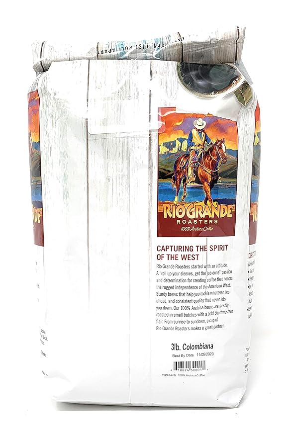 Costa Rica - Rio Grande Roasters Blend 3 Lb. Bag Whole Bean Coffee
