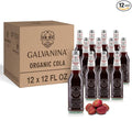 Galvanina Cola – Premium Organic Italian Sparkling Soda 12 fl oz (12 Glass Bottles) | Balanced Effervescent Cola Made with Organic Ingredients.