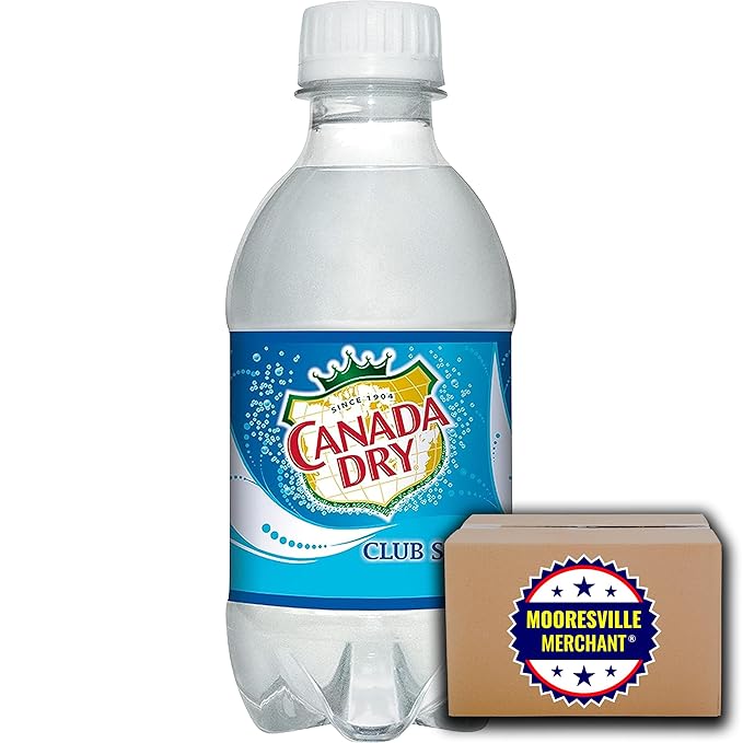Club Soda Plastic Bottles 10 Oz 12 Pack In Snacker Safe Ship Box