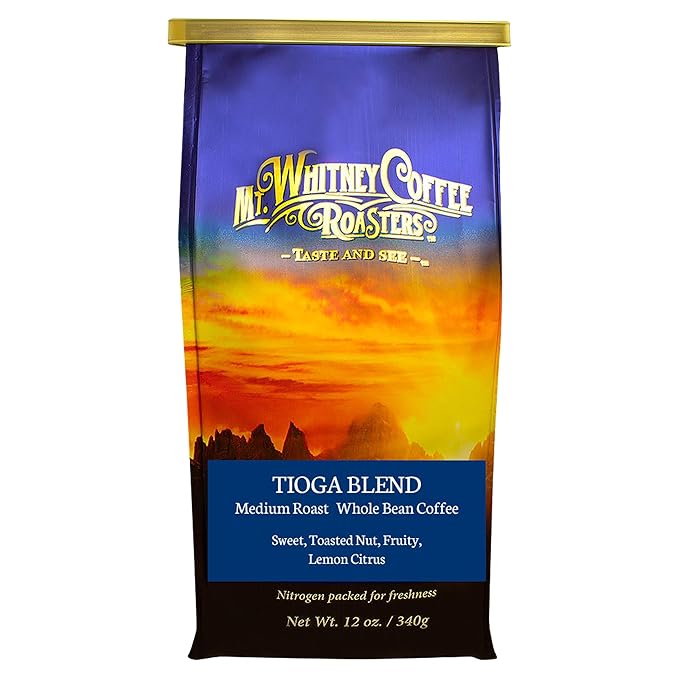 Mt. Whitney Tioga Blend Coffee (Whole Bean 12 Oz)