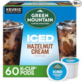 Green Mountain Coffee Roasters ICED Hazelnut Cream Single Serve Keurig K-Cup Pods Flavored Iced Coffee 60 Count (6 Packs of 10)