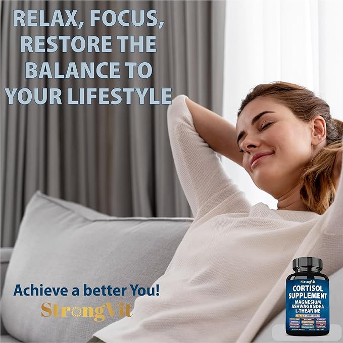 Cortisol Supplement &amp Berberine Complex Bundle (120 Capsules)