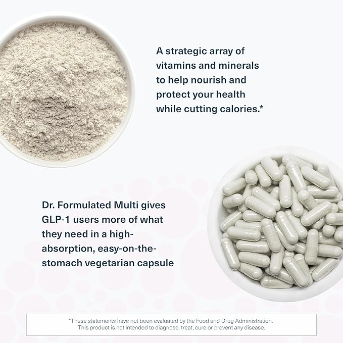 Youtheory High Potency Multi GLP-1 Support - High Absorption Multivitamins - for Immune Support &amp Bone Health - Gentle on Stomach - Vitamin D C Iron &amp More - 150 Vegetarian Capsules