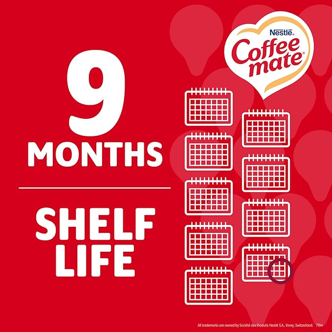 Nestle Coffee mate Creamer Singles Variety Pack Original French Vanilla Hazelnut Non Dairy No Refrigeration 150 Count (Pack of 3)
