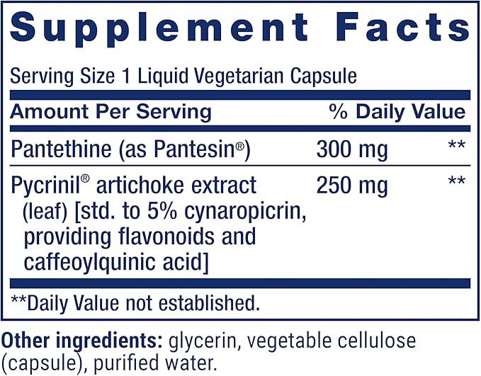 Life Extension CHOL-Support™ Helps Maintain Already Healthy Cholesterol Heart Health Artichoke Leaf Extract Vitamin B5 pantethine Gluten-Free Non-GMO Vegetarian 60 Capsules
