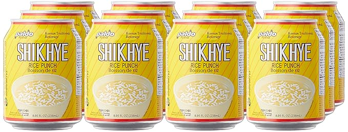 Paldo Rice Punch 238mL X 12 Cans Gift set clear 8.04 Fl Oz (Pack of 12)