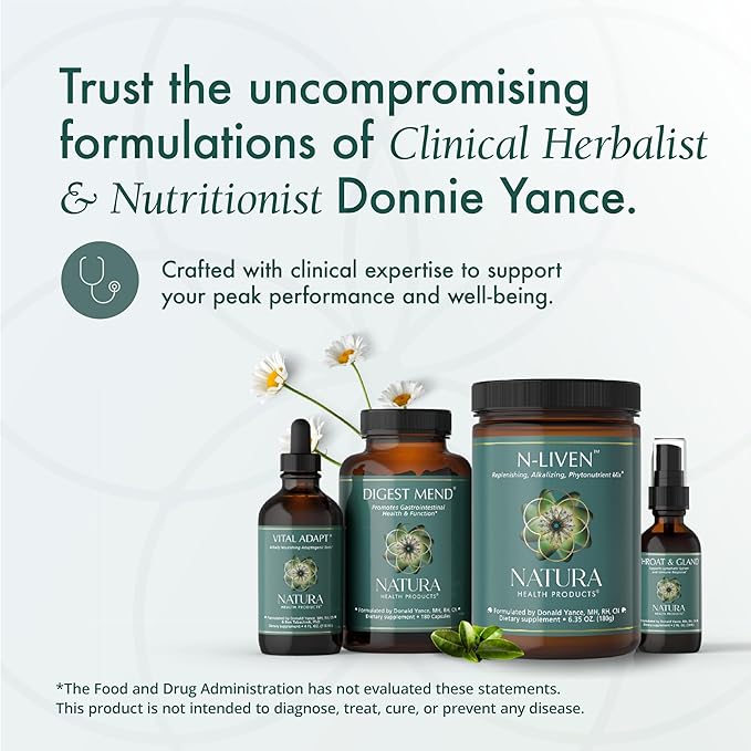 Natura Health Products Lung &amp Bronchial Tonic - Soothes and Tonifies The Respiratory System - Featuring Mullein Leaf Extract Thyme Fenugreek Lobelia and Plantain (4 Fluid Ounces)