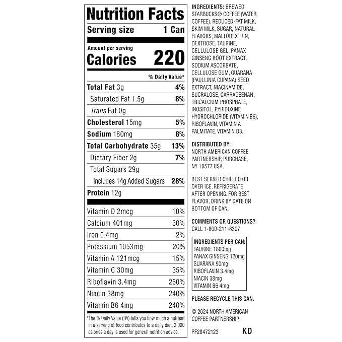 Starbucks Doubleshot Energy Drink Coffee Beverage Mocha Iced Coffee 15 fl oz Cans (12 Pack)