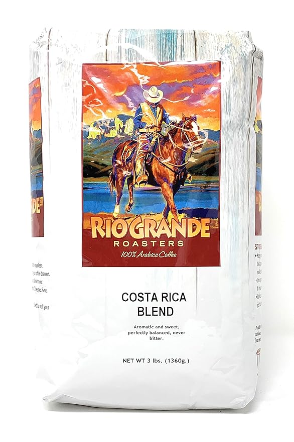 Costa Rica - Rio Grande Roasters Blend 3 Lb. Bag Whole Bean Coffee