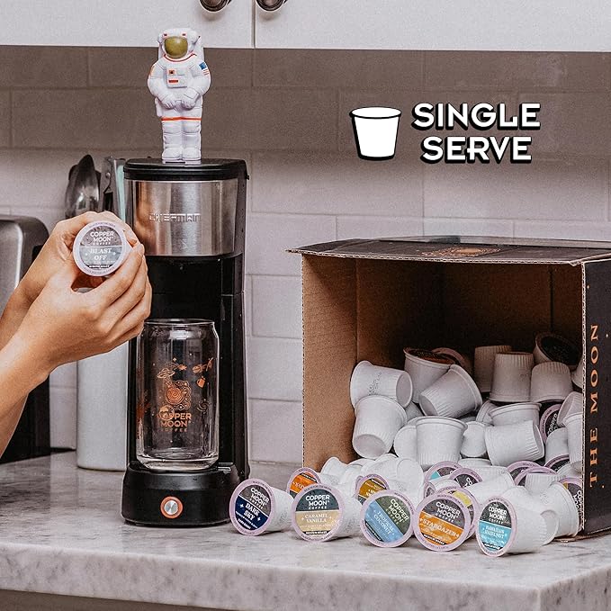 Copper Moon Single Serve Coffee Pods For Keurig K-Cup Brewers Flavored Variety Pack (Hawaiian Hazelnut Southern Pecan Super Mocha) 60 Count