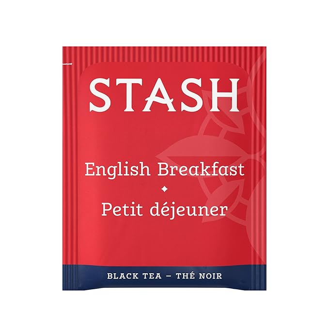 Stash Tea English Breakfast Black Tea - Caffeinated Non-GMO Project Verified Premium Tea with No Artificial Ingredients 20 Count (Pack of 6) - 120 Bags Total