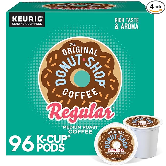 The Original Donut Shop Regular Keurig Single-Serve K-Cup Pods Medium Roast Coffee 96 Count