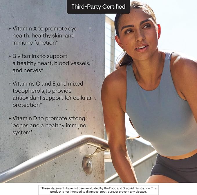 THORNE - Basic Nutrients 2/Day - Comprehensive Daily Multi-Vitamin with Optimal Bioavailability - Vitamin &amp Mineral Formula - Third-Party Certified - Gluten Dairy &amp Soy-Free - 60 Capsules