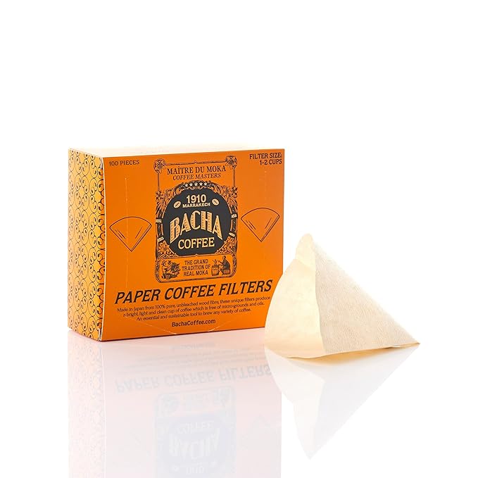 Bacha Coffee | El Flamingo Single Origin Decaffeinated Coffee Autograph Collection 100% Arabica Specialty Coffee Ground Beans Medium Dark Roast 250g &amp 100% Natural Wood Fibre Paper Filters