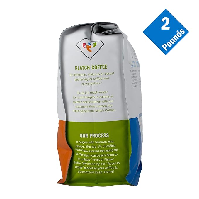 Klatch Coffee Brazil Klatch Diamond Reserve Medium Roast 2 Pound Whole bean