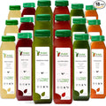 3 Day Juice Cleanse by Raw Fountain Tropical Flavors All Natural Raw Cold Pressed Fruit and Vegetable Juices Detox Cleanse Kosher Vegan NO Sugar Added 18 Bottles 12oz