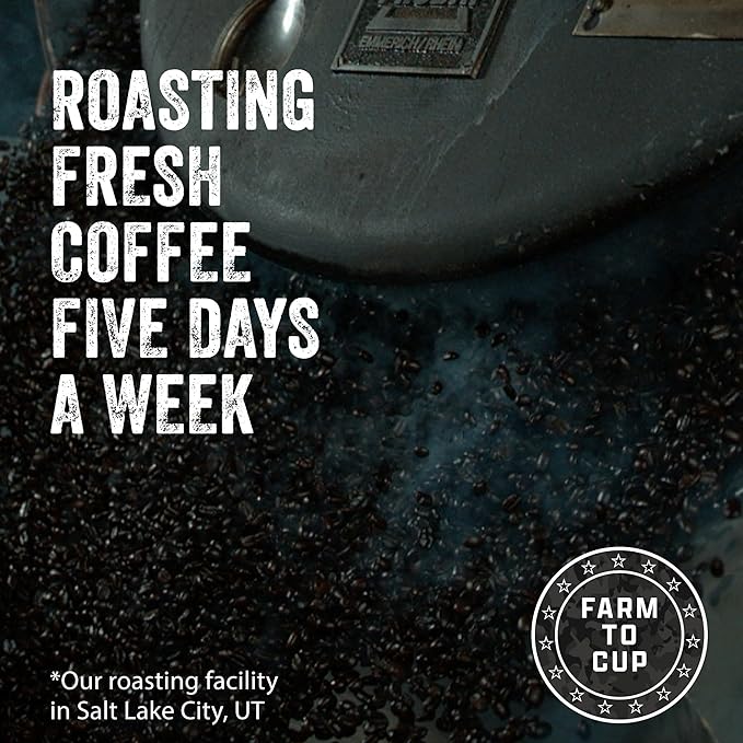 Black Rifle Coffee Company Beyond Black 5 lb Bag Ground Coffee Dark Roast - Roasted Blend Made from Arabica Beans - Colombian &amp Brazilian Beans - Veteran Founded &amp American Made