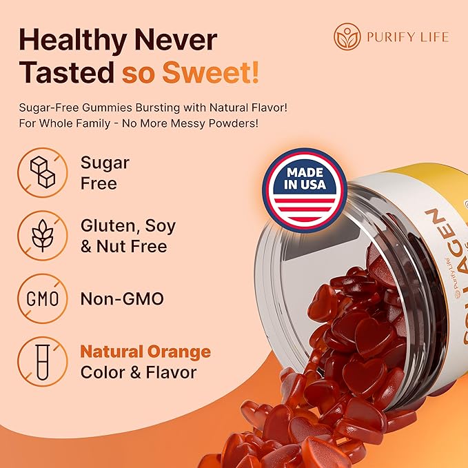 Sugar-Free Marine Collagen Gummies (90 Collagen Chews) Potent 500mg Collagen Gummy for Hair Growth Healthier Skin &amp Nails Pore Reducer &amp Elasticity Hydrolyzed Gluten Free Boosted w Shuddha