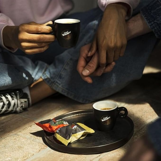 Caffe' Vergnano 1882 120 Count Oro Original Line Machine Compatible Compostable Expresso Capsules Arabica Medium Roast Coffee Pods with notes of Vanilla and Milk Chocolate Intensity 4/10