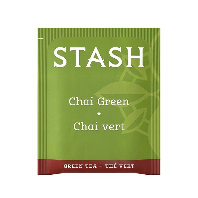 Stash Tea Chai Green Tea - Caffeinated Non-GMO Project Verified Premium Tea with No Artificial Ingredients 20 Count (Pack of 6) - 120 Bags Total