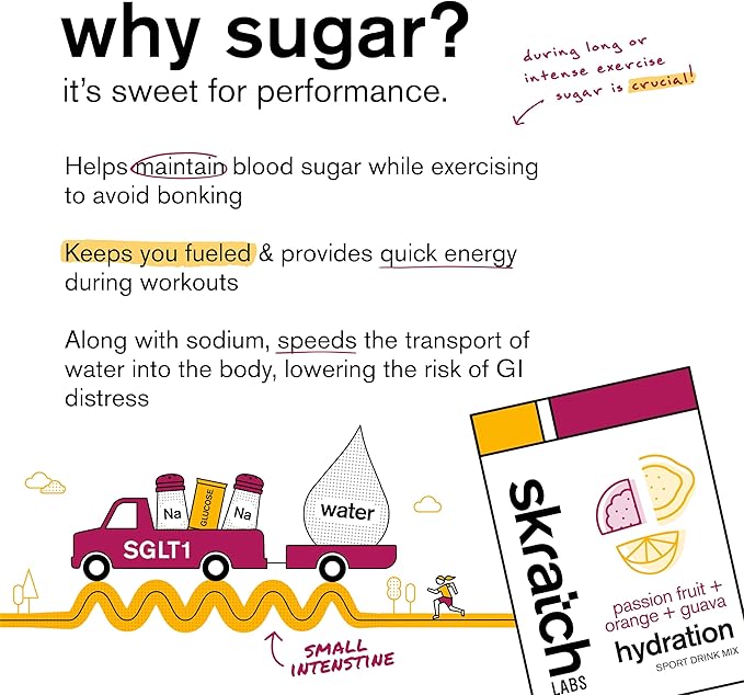 Skratch Labs Hydration Sports Drink Mix – Real‑Fruit Electrolyte Powder for Fast Hydration &amp Endurance | Passion Fruit Orange Guava | 60 Servings | Vegan Non‑GMO Clean Ingredients
