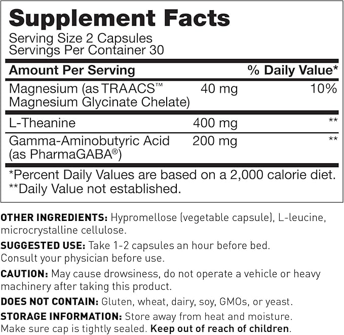 Amy Myers MD Rest and Restore - Supports Restful Sleep Sleep Cycle Balance &amp Overnight Rejuvenation - Non-Habit Forming - Gluten-Free - 60 Capsules (30 Servings)