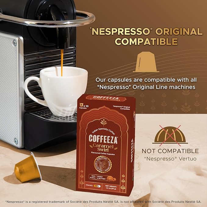 Coffeeza Variety Pack – 120 Coffee Capsules (Pack of 12) – Original Line compatible – Specialty Indian Coffee – Recyclable Pods – Medium to Medium Dark Roast – Espresso Pods