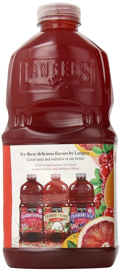 Langers Juice Cocktail Cranberry Blood Orange 64 Fl Oz (Pack of 8)