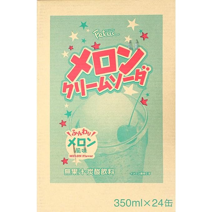 Felice melon cream soda 11.83 fl oz 24 packs