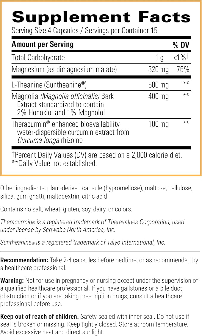 Integrative Therapeutics Pro-Som - Melatonin-Free Quality Sleep Support for Nighttime Relaxation* - Bedtime Supplement for Restful Sleep Support* - Dairy- &amp Gluten-Free - 60 Capsules (15 Servings)