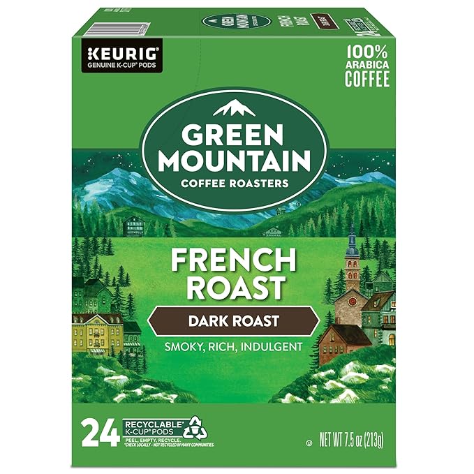 Green Mountain Coffee Roasters French Roast Keurig K-Cup Pods Dark Roast Coffee 96 Count