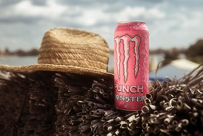 Monster Energy Juice Pipeline Punch Energy Drink 16 Ounce | Energy + Juice Pack of 15