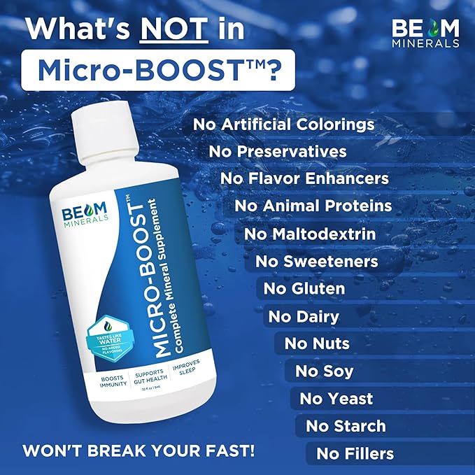 BEAM Minerals Micro-Boost | Complete Mineral Supplement | All The Minerals Without All The Pills | 32 fl Oz