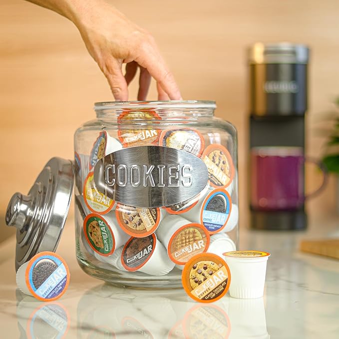 Cookie Jar Sandwich Cookie Coffee Pods 40 Single-Serve Pods Compatible with Keurig K Cup Brewers Convenient Brewing Smooth Aroma