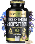 Turkesterone &amp Ecdysterone – Natural Testosterone Support 2-in-1 High Potency Turkesterone Supplement for Men &amp Women with 95% Beta Ecdysterone - Made in USA &amp 3rd Party Tested - 180 Caps