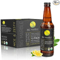 Big Marble Organic Proper Lemon Premium Non-Alcoholic Low Sugar Zesty Citrus Fair Trade Certified Real Lemon No Artificial Sweeteners/Colors for Cocktails &amp Mocktails - 12 Pack 355ml (12 F