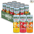 Huxley Superfruit Energy Drink Variety Pack 90mg Natural Caffeine Electrolytes for Hydration 100% Real Ingredients 5g Organic Cane Sugar No Artificial Sweeteners or Flavors L-theanine for Susta