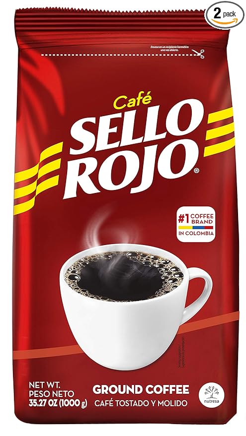 Sello Rojo Tradicional Medium Roast Ground Coffee Bag 35.27 oz Pack of 2