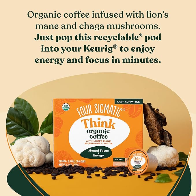 Four Sigmatic Coffee Pods Think Organic 24 Count