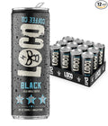 Loco Coffee Black Cold Brew 11 Ounce Can 12 Count | Zero Sugar 190mg Caffeine | Gluten Free and Dairy Free | Low Calorie Iced Coffee