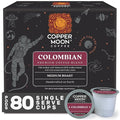 Copper Moon Single Serve Coffee Pods For Keurig K-Cup Brewers Medium Roast Colombian Blend 80 Count